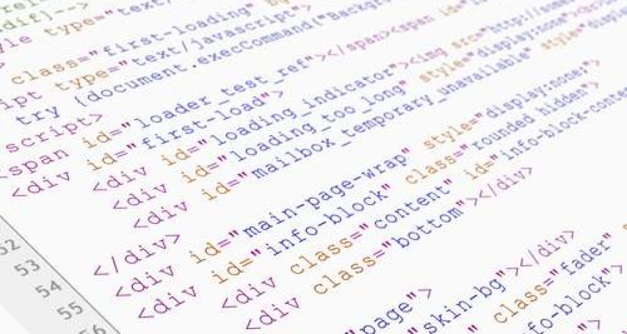 An image of HTML code that could be used to make a schema markup