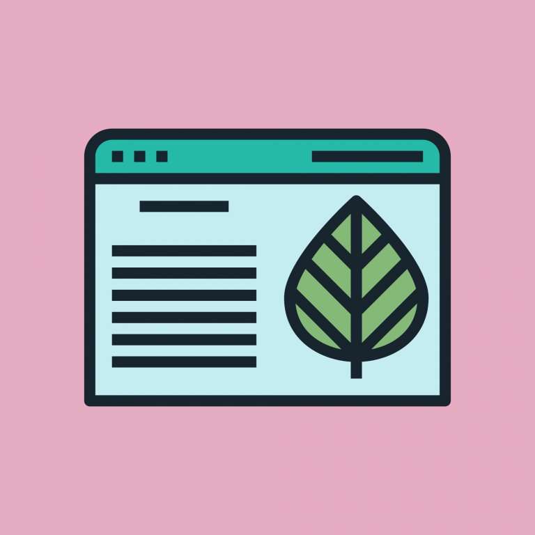 evergreen content on website illustration