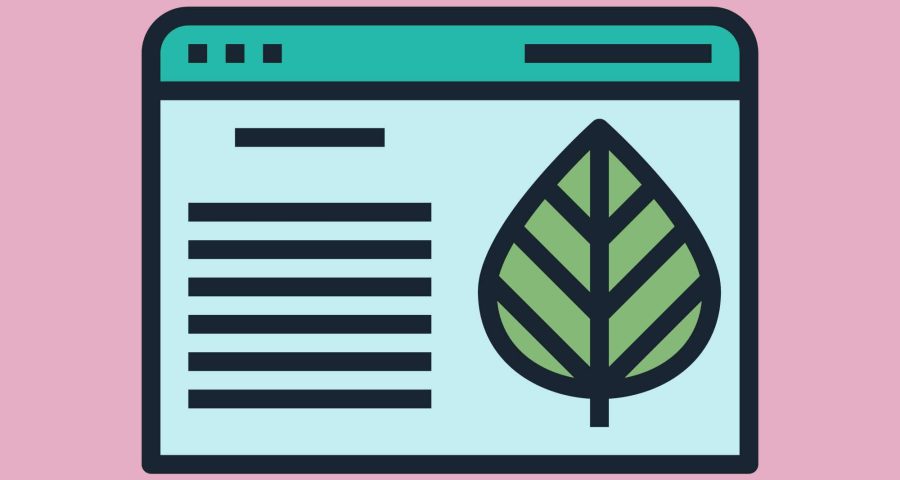 evergreen content on website illustration