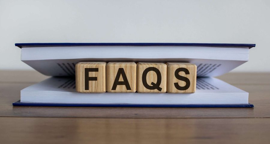 Frequently asked questions blocks in a book