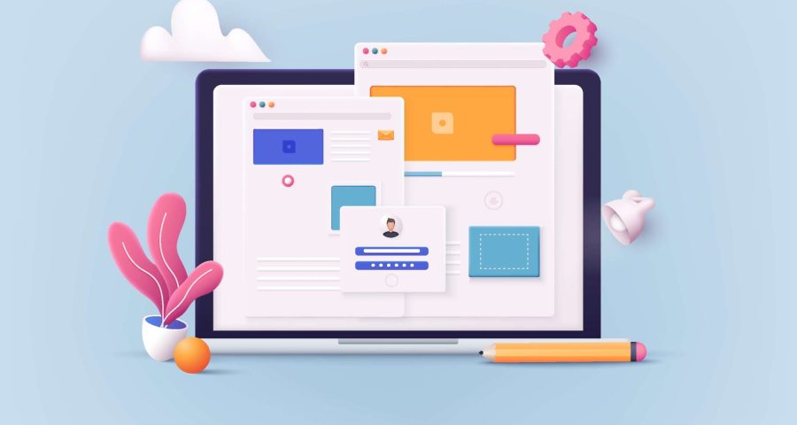 website pages overlapping