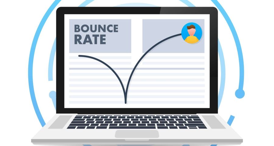 Website,Bounce,Rate,,Exit,Rate,,Internet,Marketing.,Vector,Stock,Illustration.