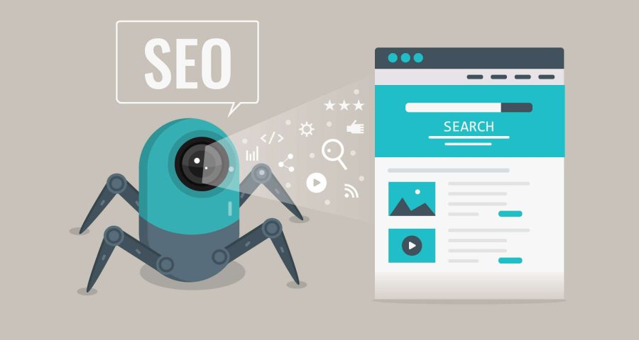 Modern,Concept,Seo.,Search,Engine,Optimization,,Search,Bots,Flat,Vector