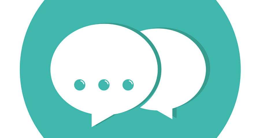 thought bubbles symbolizing chat features