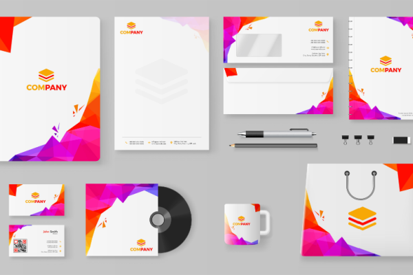 company business brand kit with a logo guidelines for marketing and templates to improve business audience and awareness